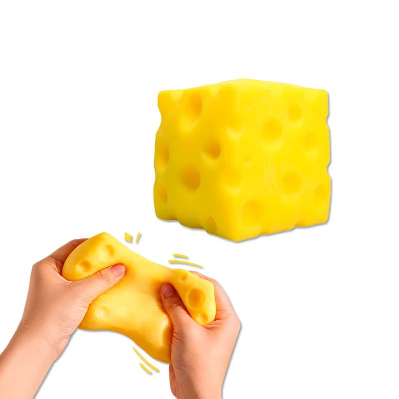 Oh My Squish Jumbo Cheese Squishy Toy, 1 Count