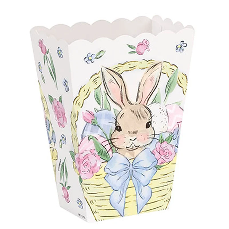 Watercolour Easter Paper Popcorn Boxes, 6 Count