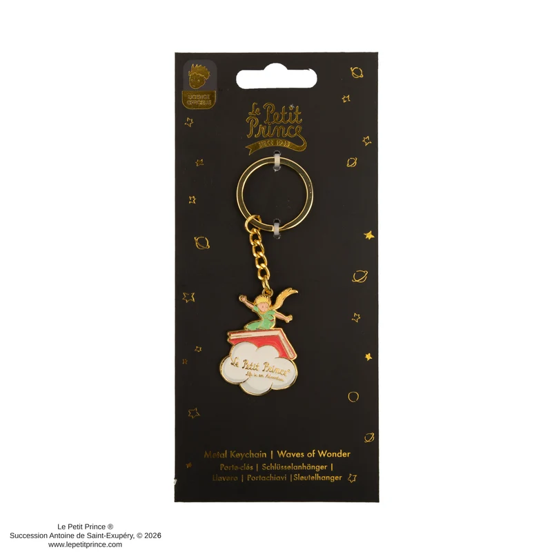Waves of Wonder Metal Keychain
