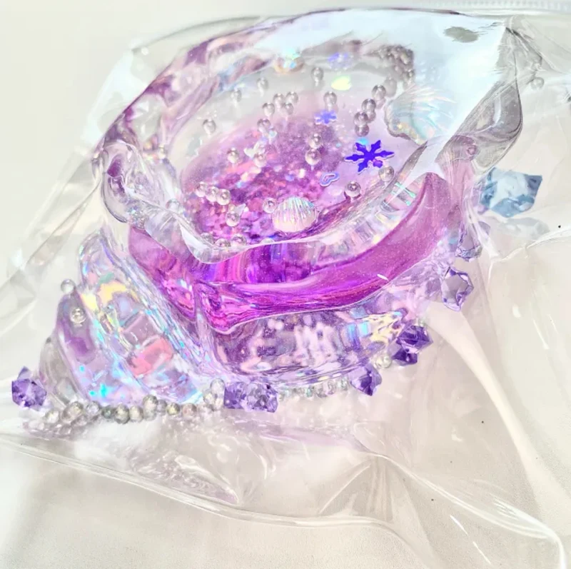 Sequined Transparent Conch Sea Shell