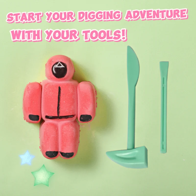 FUFUSQUISHY Squid Noob Squishy Dig Kit
