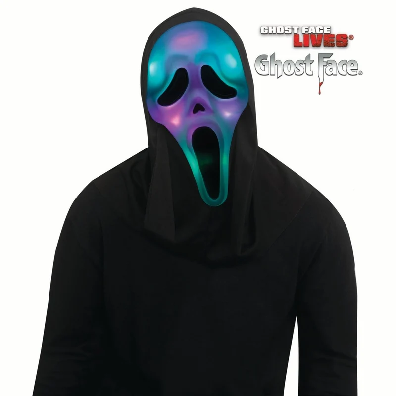 Scream Ghost Face Light Up Color Change Mask for Adults