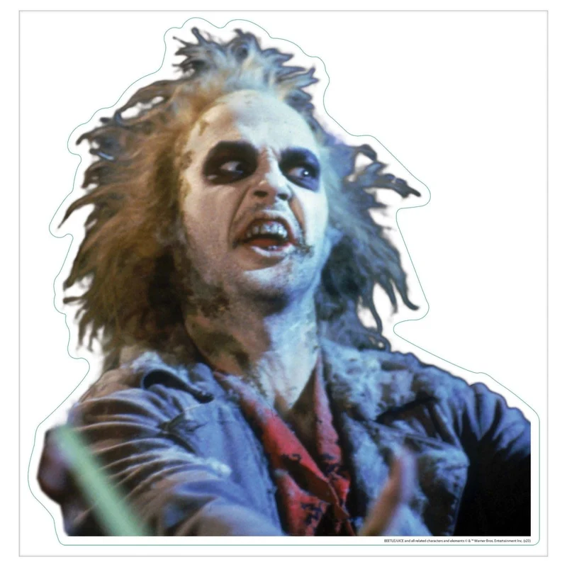 Beetlejuice Window Decoration, 14 x 12 Inches, 1 Count