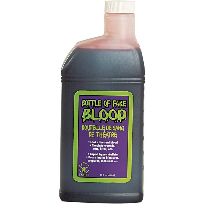 Bottle of fake blood