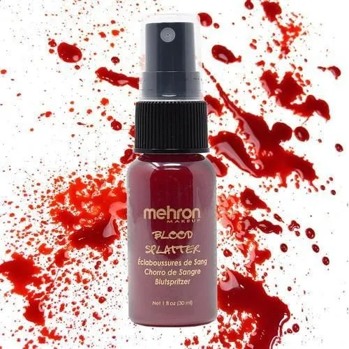 Mehron Blood splatter pump bottle, 1oz.
