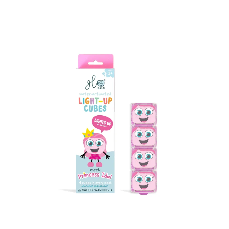 Pink Glo Pals Princess Ida Light Up Cubes - 4 Pack