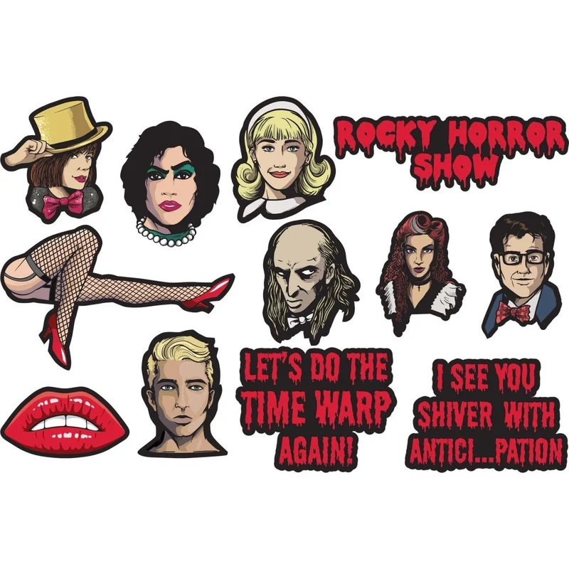 Rocky Horror Show Cutouts, 12 Count
