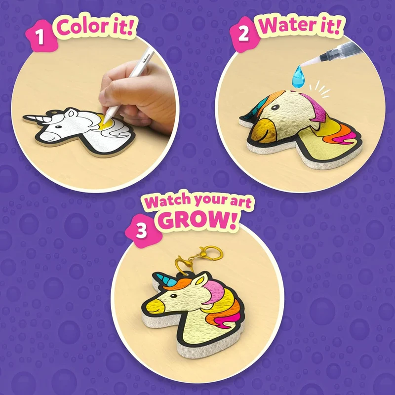 Skillmatics Aqua Puffs Unicorns & Princesses 3D Craft Kit