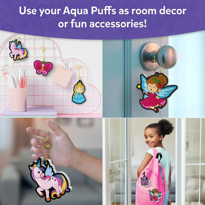 Skillmatics Aqua Puffs Unicorns & Princesses 3D Craft Kit