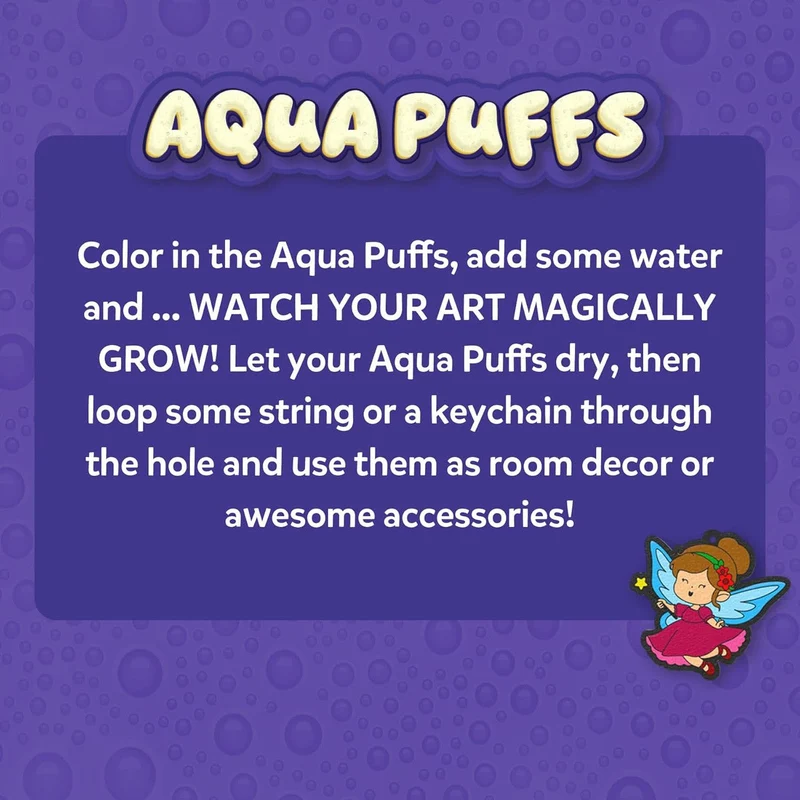 Skillmatics Aqua Puffs Unicorns & Princesses 3D Craft Kit