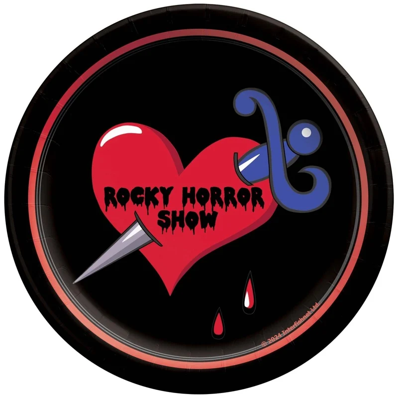 Rocky Horror Show Small Round Dessert Paper Plates, 6 Inches, 18 Count