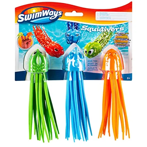SwimWays SquiDivers Kids Pool Diving Toys 3 Pack