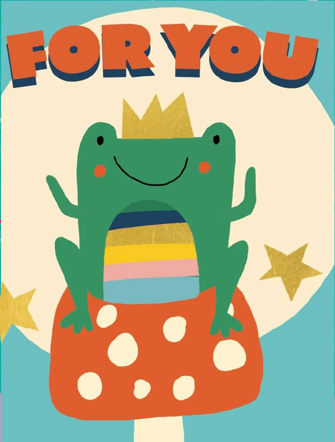 Birthday Frog - Foil Gift Enclosure