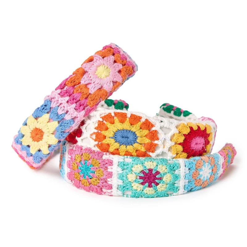 Two's Company Floral Crochet Headband