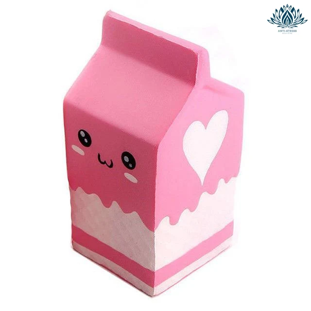 Squishie briquette de lait rose