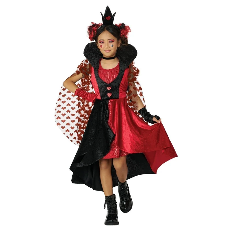 Queen of the Dark Hearts Costume for Kids