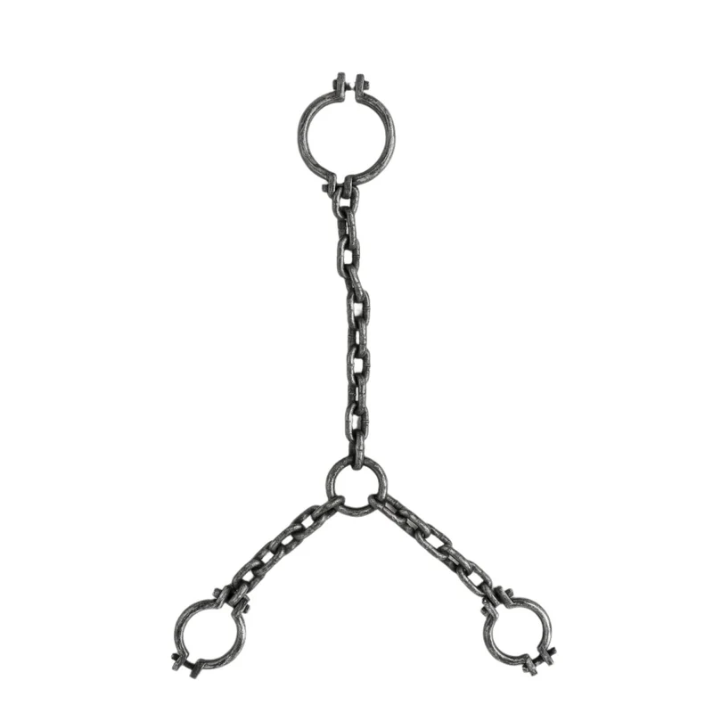 Prisoner Plastic Neck and Wrist Chains, 1 Count