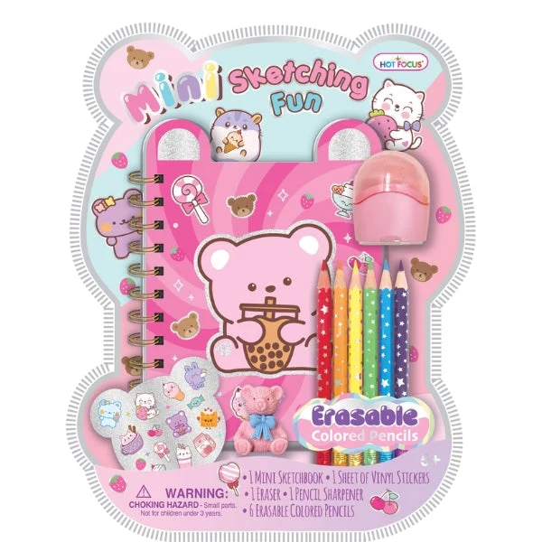 Hot Focus Kawaii Mini Sketching Fun Portable Art Kit Set