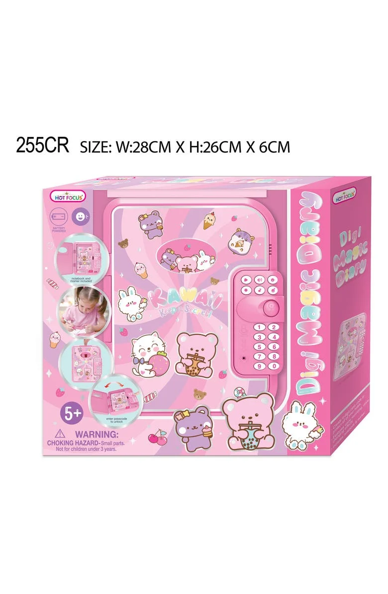 HOT FOCUS Critter Digi Magic Diary with Voice Recognition Passcode