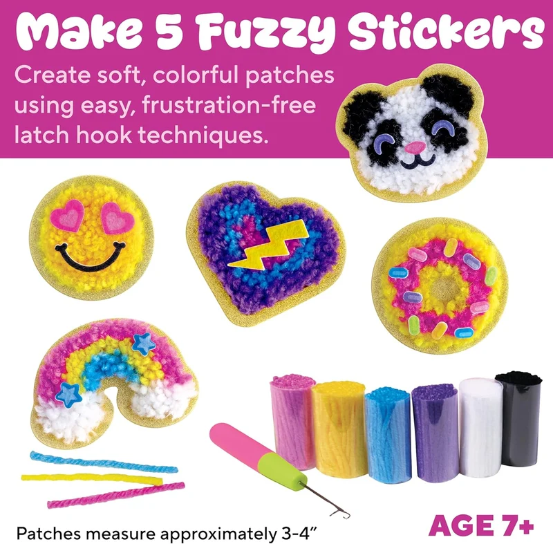 Creativity for Kids Latch N' Patch Fuzzy Sticker Craft Kit