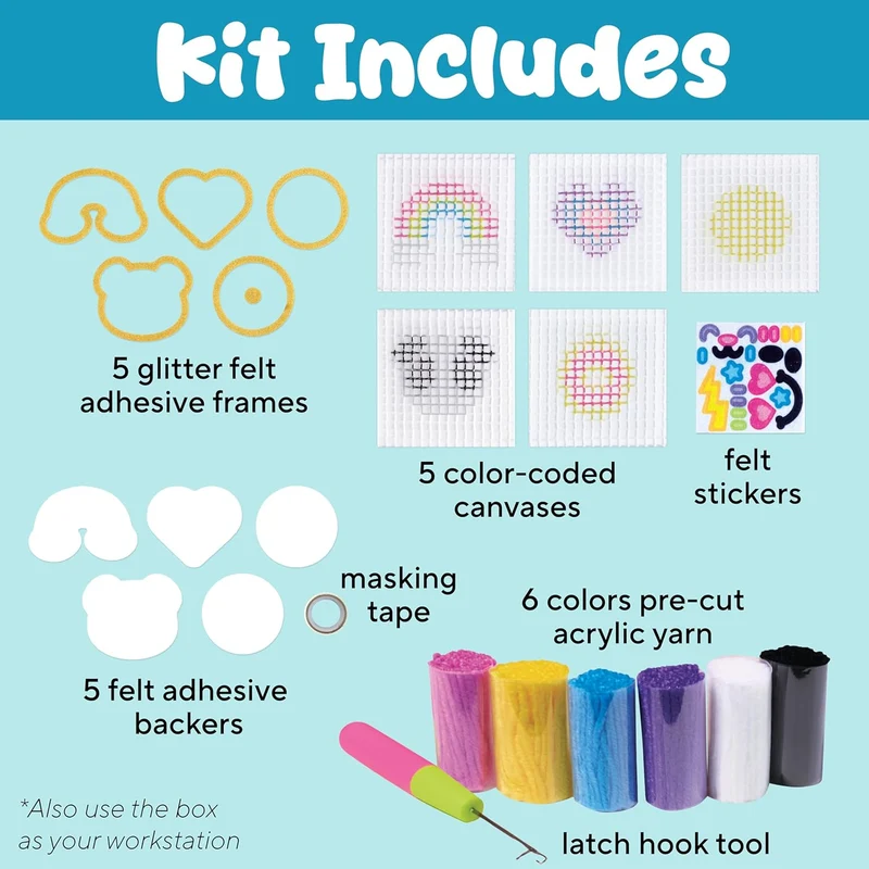 Creativity for Kids Latch N' Patch Fuzzy Sticker Craft Kit