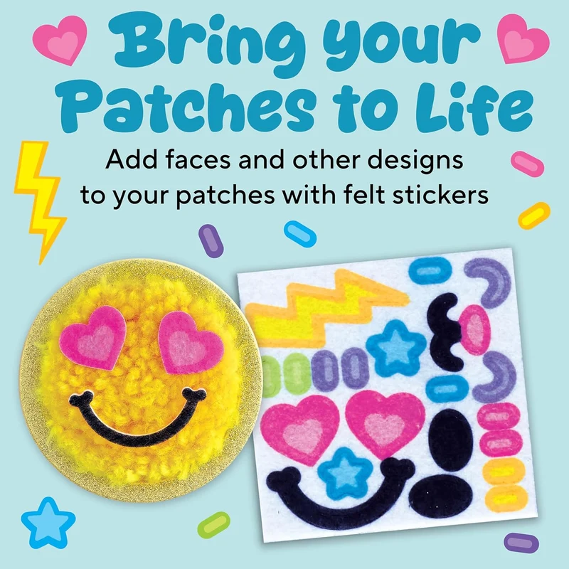 Creativity for Kids Latch N' Patch Fuzzy Sticker Craft Kit