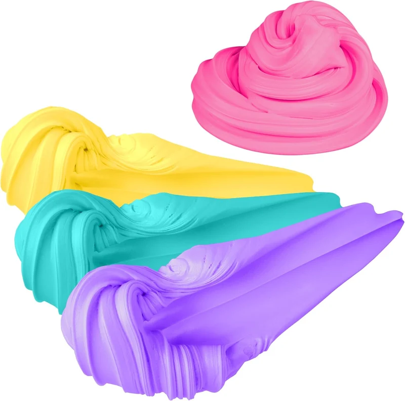ORB Super Fluff Slimi 4-Pack Sensory Slime Bucket Assortment