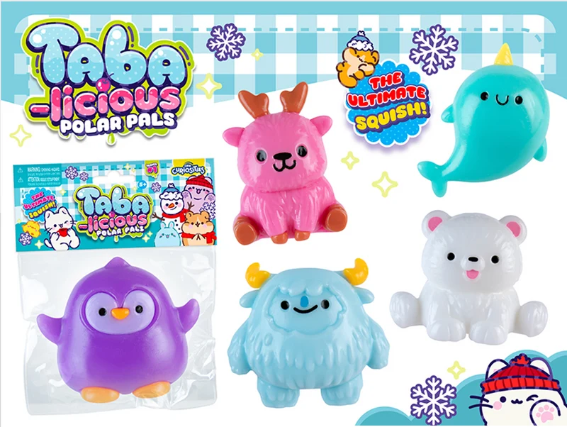 Taba-licious Polar Pals Soft Tactile Squishy Collectible Toy Set