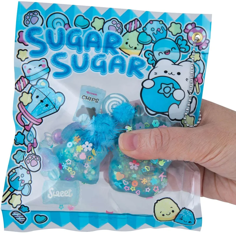 Sugar Swaps Gacha Keychain Pouch with Toy Squishies and Charms