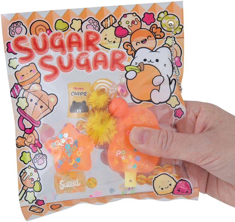 Sugar Swaps Gacha Keychain Pouch with Toy Squishies and Charms