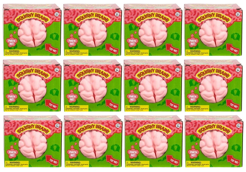 Jumbo Doh Filled Brain - Soft Stress Squishy Ball Funny