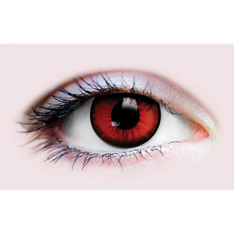 PRIMAL® Dracula I - Red Coloured Contact Lenses, 3 Months Usage