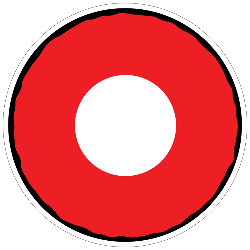 PRIMAL® Blood Eyes - Red and Black Coloured Contact Lenses, 3 months usage