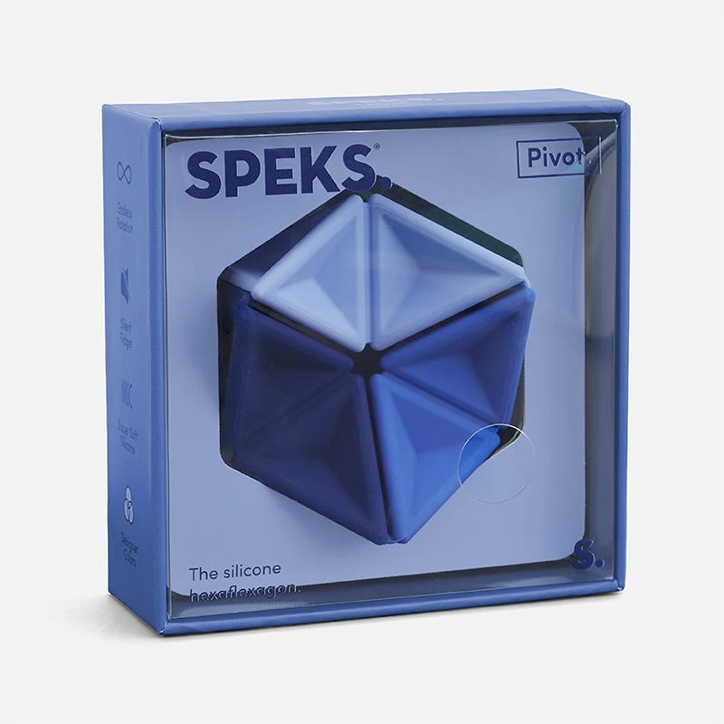 Speks Pivot Silicone Flexagon Sensory Fidget Toy for Stress Relief