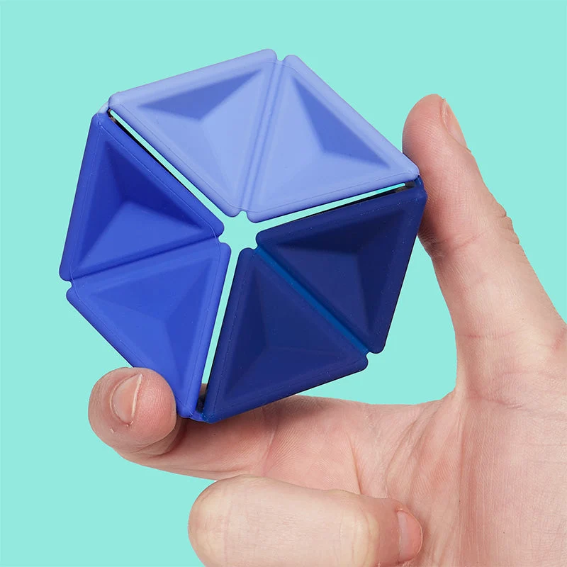 Speks Pivot Silicone Flexagon Sensory Fidget Toy for Stress Relief