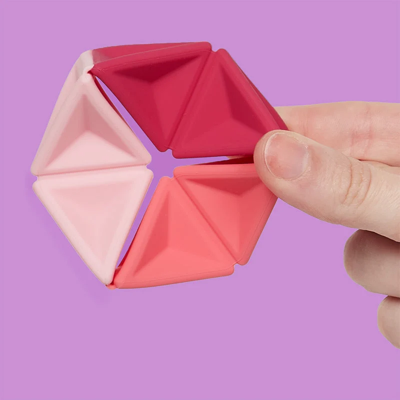 Speks Pivot Silicone Flexagon Sensory Fidget Toy for Stress Relief