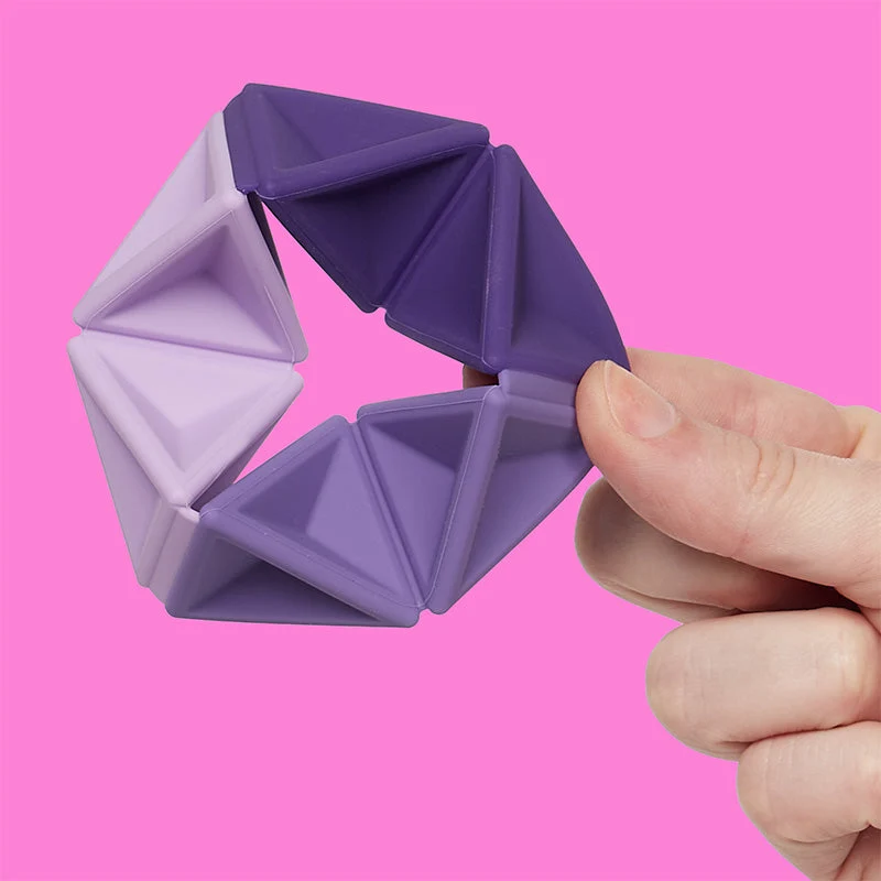 Speks Pivot Silicone Flexagon Sensory Fidget Toy for Stress Relief