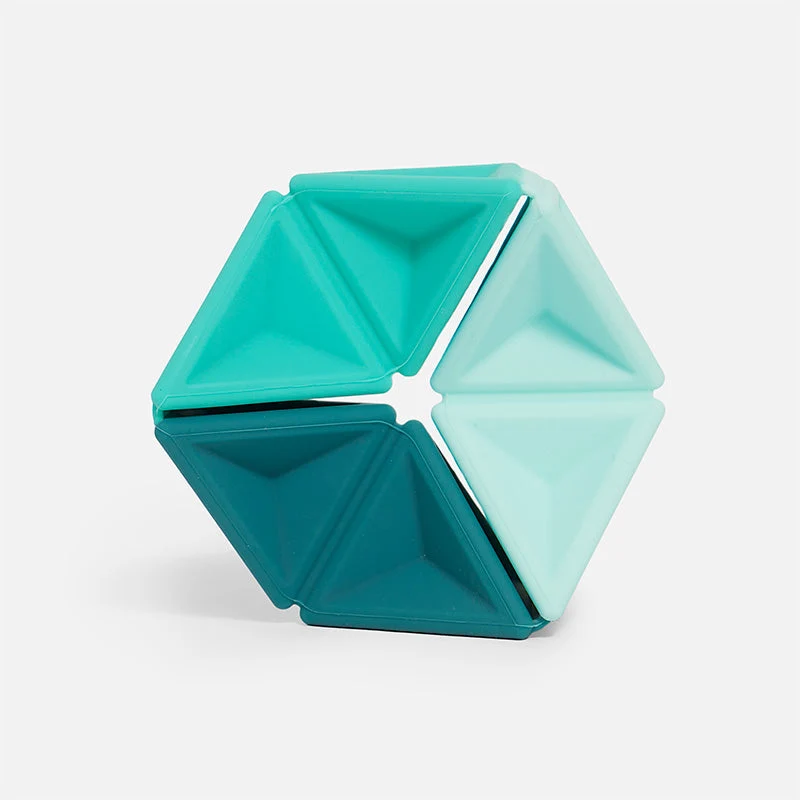 Speks Pivot Silicone Flexagon Sensory Fidget Toy for Stress Relief