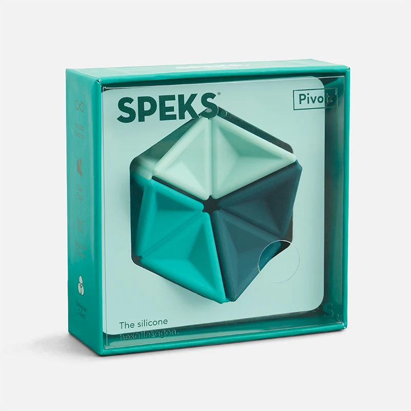 Speks Pivot Silicone Flexagon Sensory Fidget Toy for Stress Relief