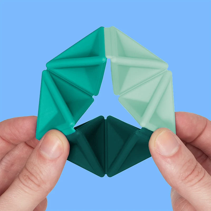 Speks Pivot Silicone Flexagon Sensory Fidget Toy for Stress Relief