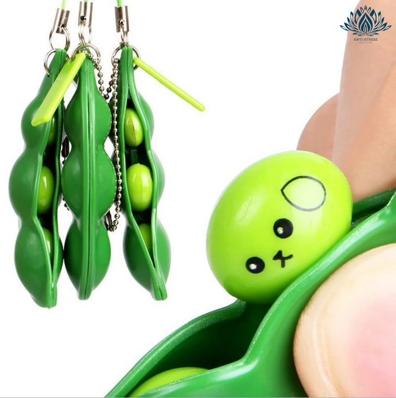 Squishy petit pois porte-clé