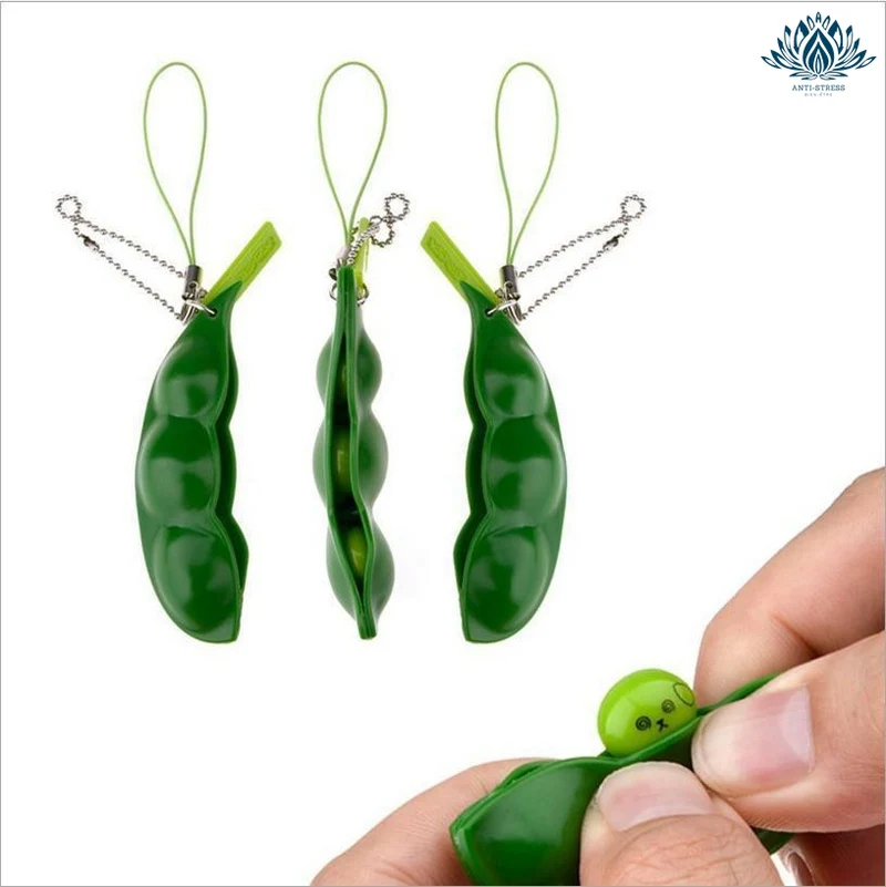 Squishy petit pois porte-clé