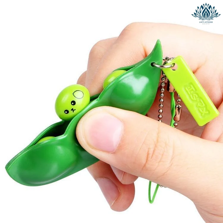 Squishy petit pois porte-clé