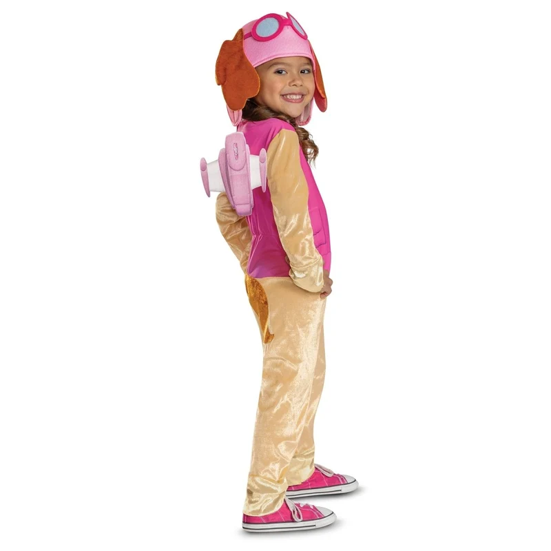 Skye Classic Costume for Toddlers, Paw Patrol, Jumpsuit with Wings and Headpiece