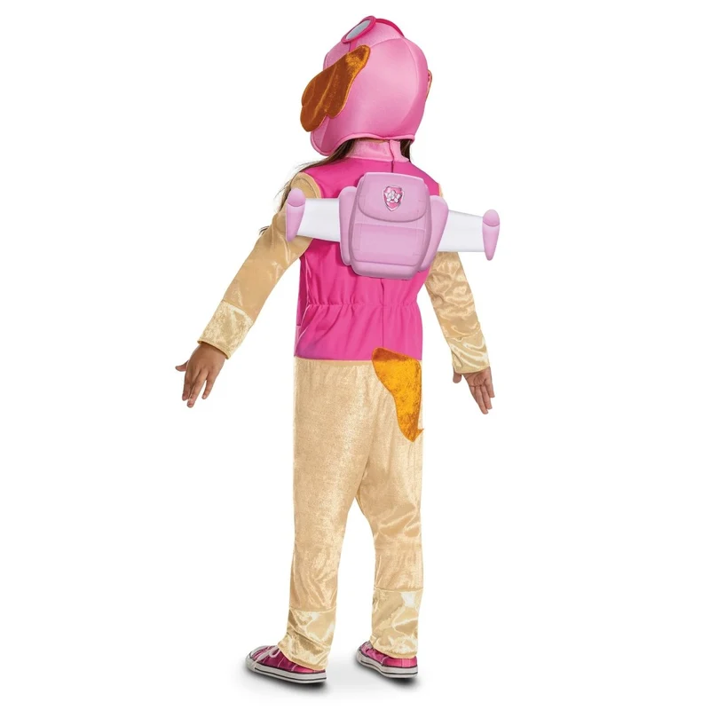 Skye Classic Costume for Toddlers, Paw Patrol, Jumpsuit with Wings and Headpiece