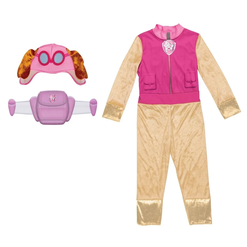 Skye Classic Costume for Toddlers, Paw Patrol, Jumpsuit with Wings and Headpiece