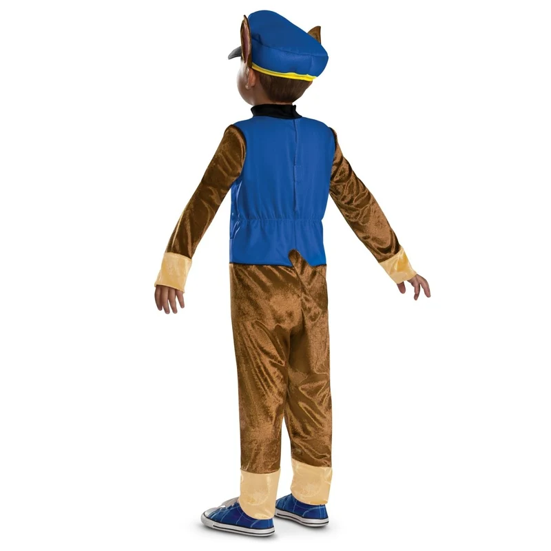 Chase Classic Costume for Toddlers, Paw Patrol, Jumpsuit with Tail and Headpiece
