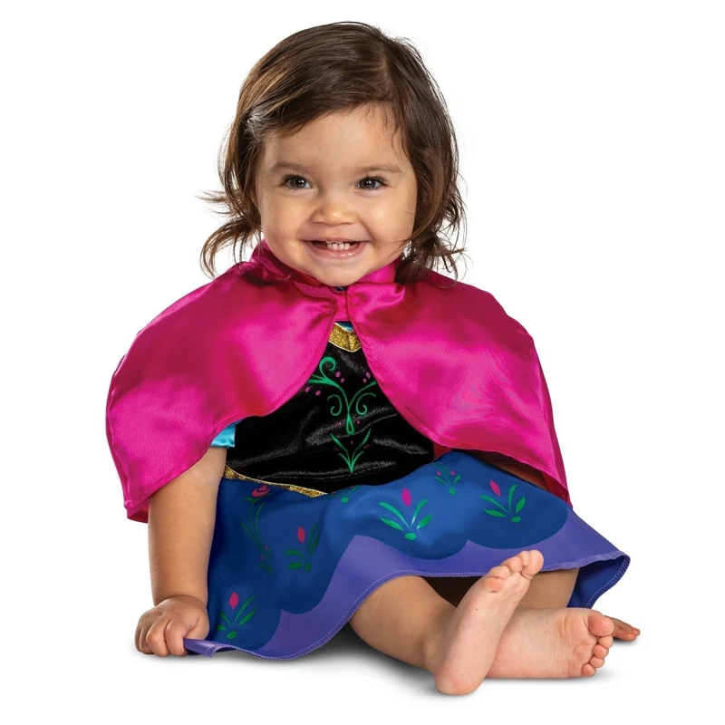 Frozen Anna Costume for Toddlers, Disney, Dress with Cape