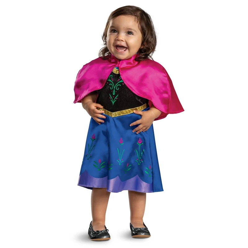 Frozen Anna Costume for Toddlers, Disney, Dress with Cape