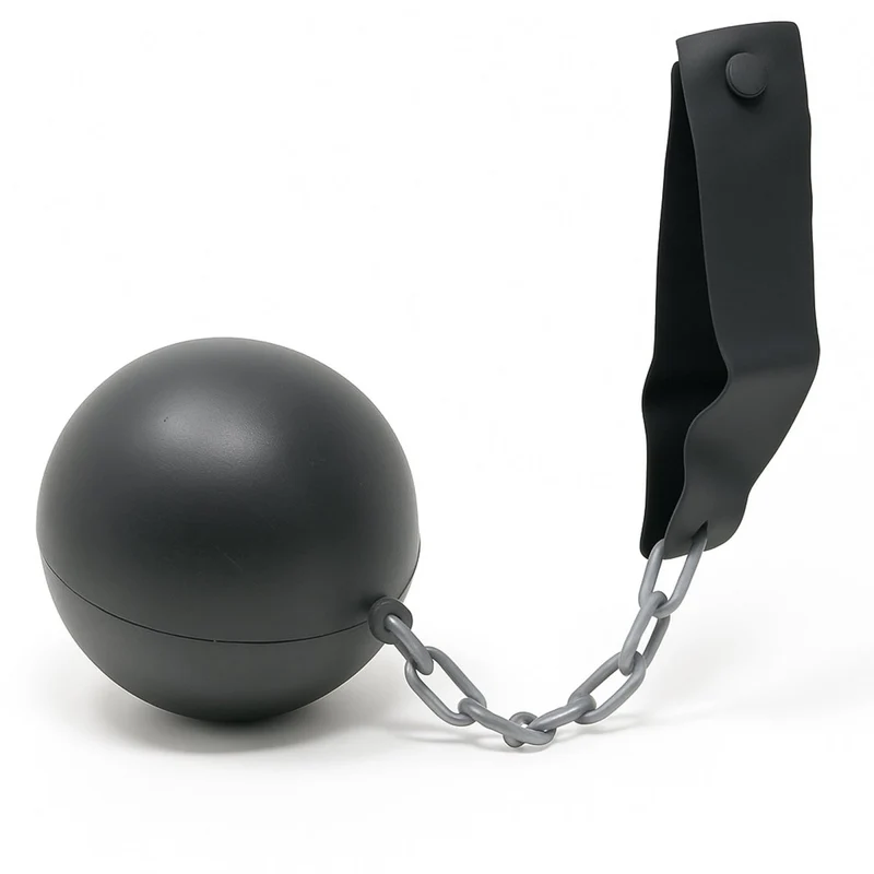Prisoner Plastic Ball and Chain, 1 Count